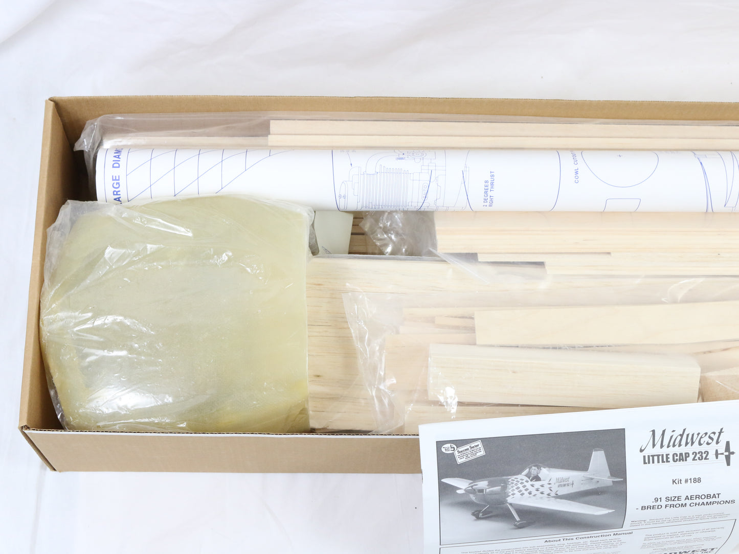 Midwest Products Little Cap 232 .91 21% Scale 62" Wingspan RC Plane Kit