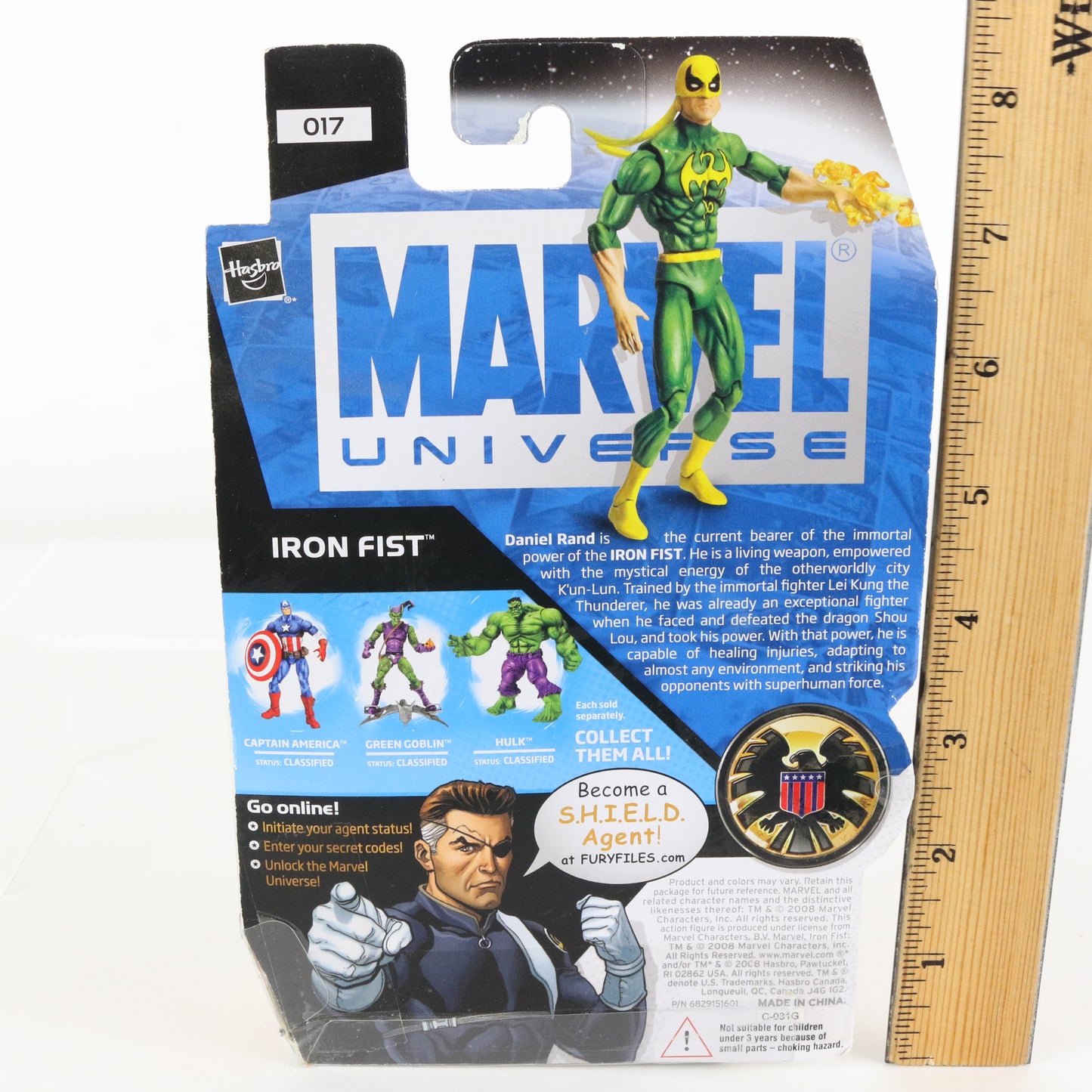 Marvel Universe 017 Iron Fist 3.75" Action Figure Hasbro