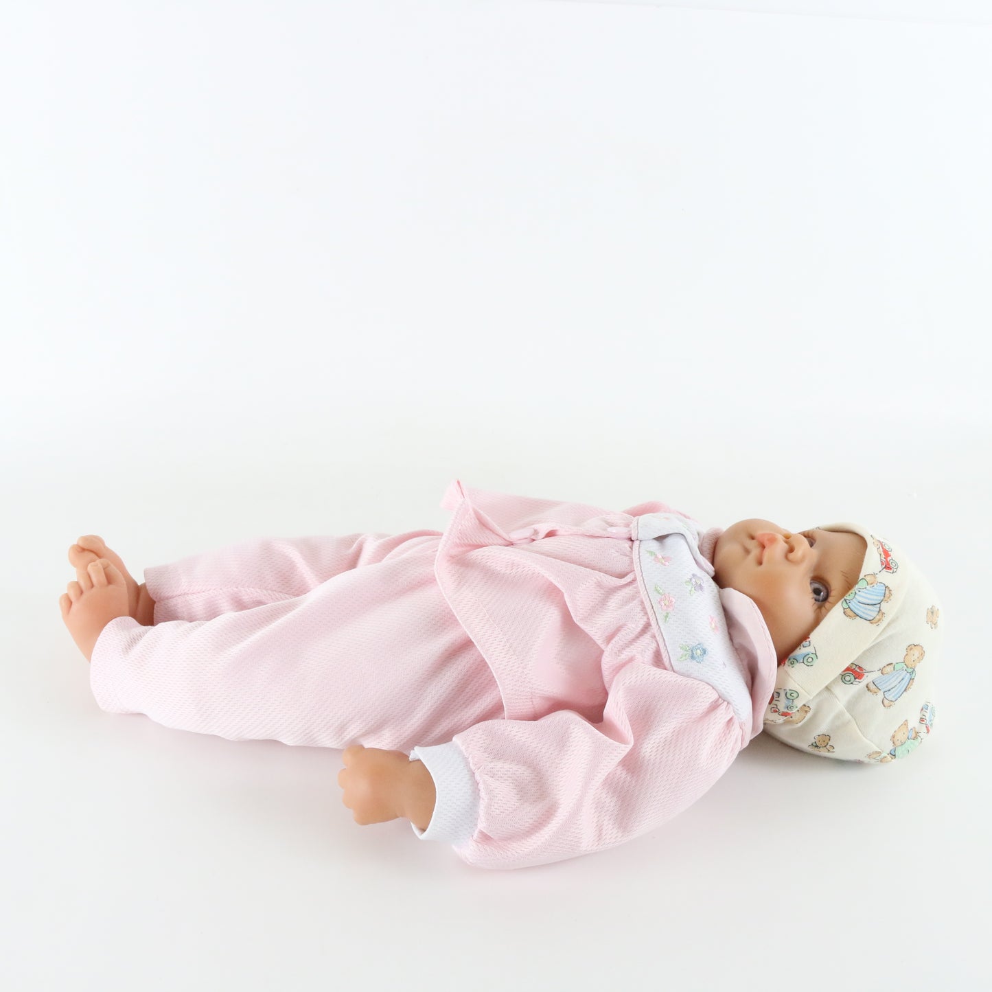 Lee Middleton Reva Original Large 17.5" Vinyl Baby Doll W/ Pink Clothing & Hat