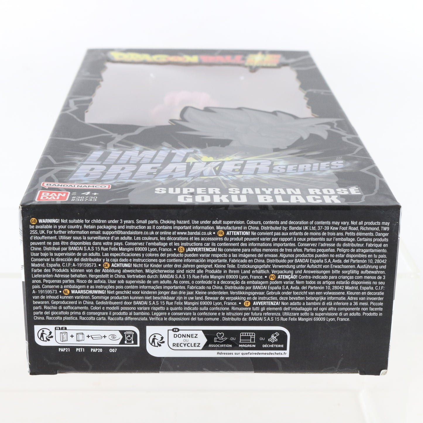Bandai Namco Dragon Ball Super Limit Breaker Super Saiyan Rose Goku Black 36743