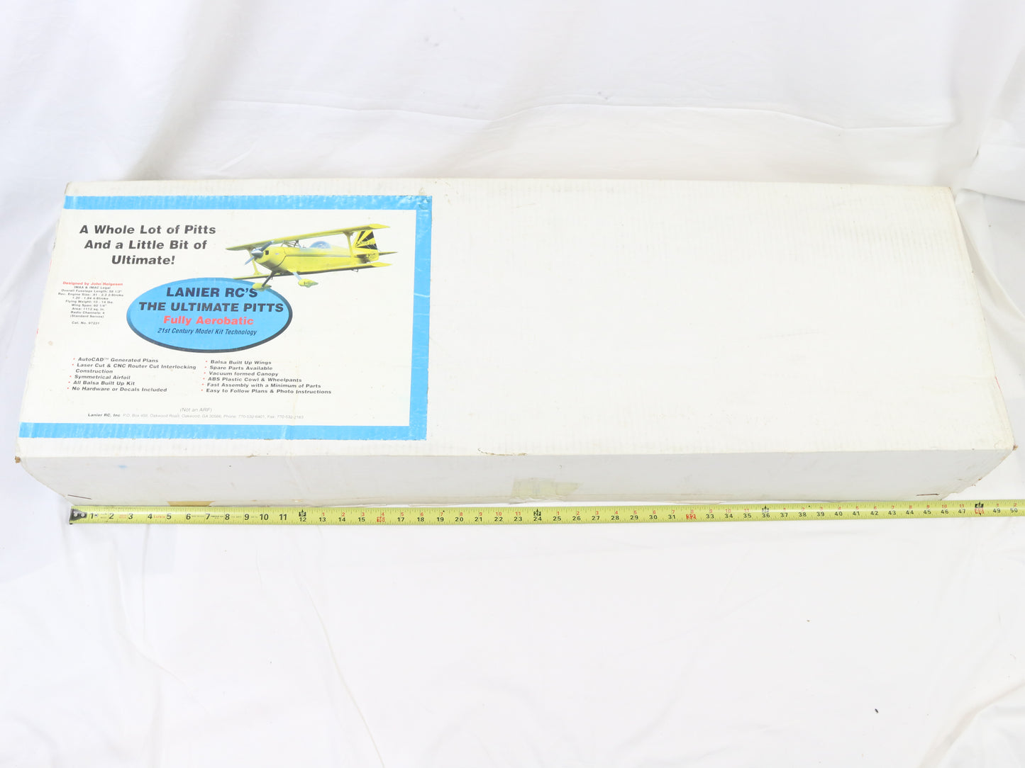 Lanier RCS Ultimate Pitts Aerobatic 60 1/4" Wingspan Balsa Kit 97231