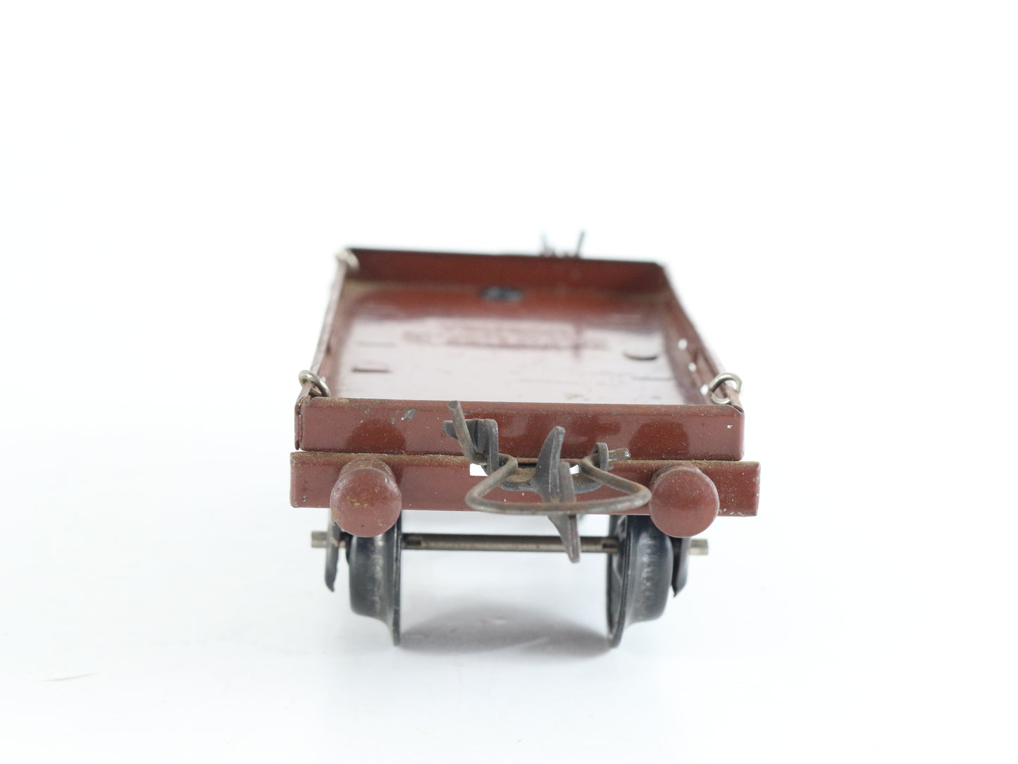 Hornby Meccano O LMS 219493 Low Side Gondola FLAT Car Tin Train prewar open-top freight wagon collectible