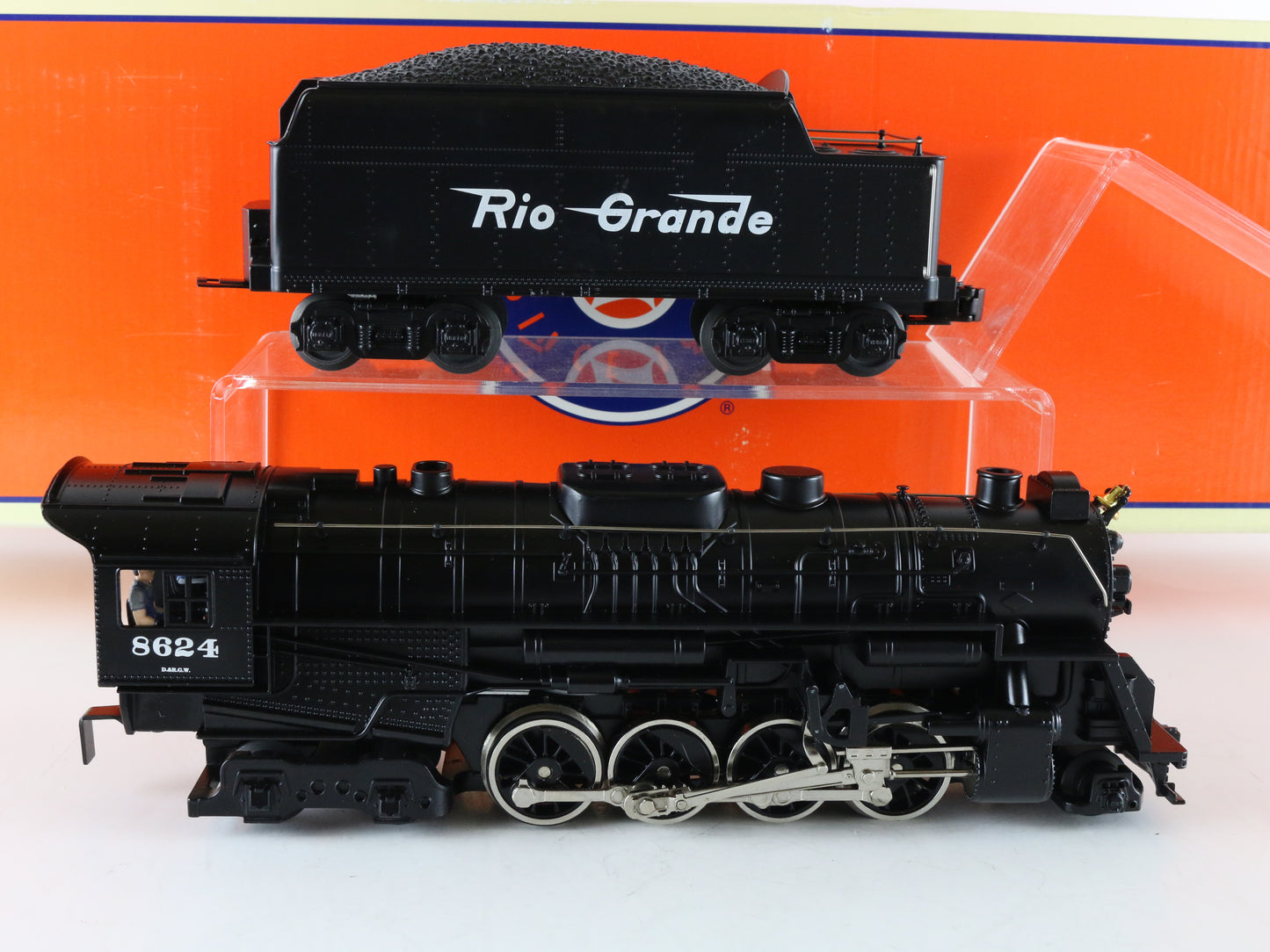 Lionel O 6-38624 Rio Grande 2-8-4 Berkshire Jr Steam Locomotive & Tender