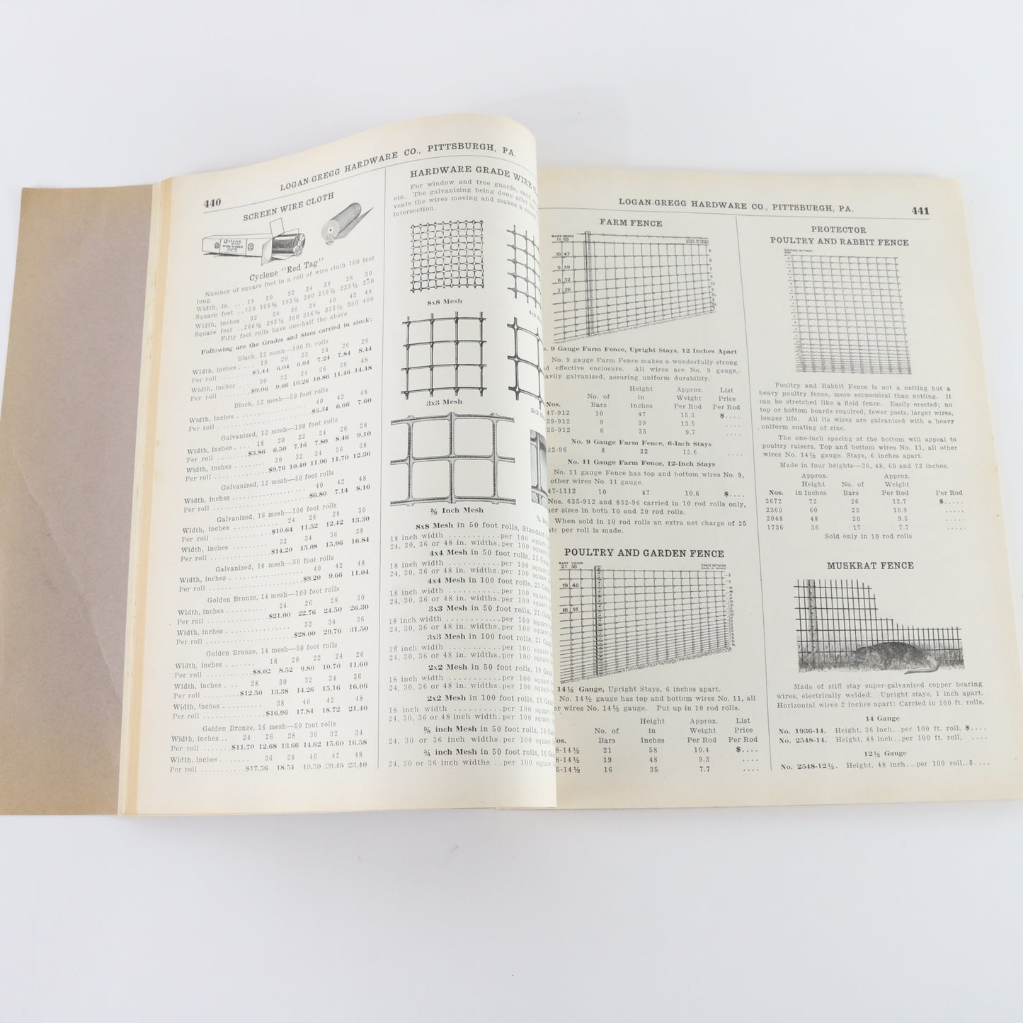 Logan Gregg Hardware Spring Summer Tools Catalog Vintage 1938