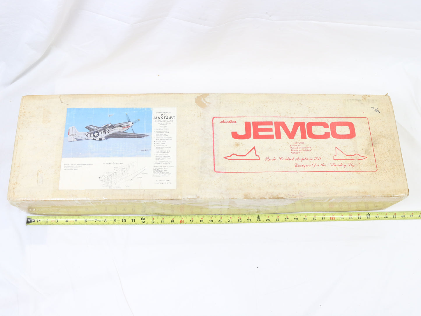 Jemco North American P-51 Mustang 53" Wingspan Wood RC Plane Kit