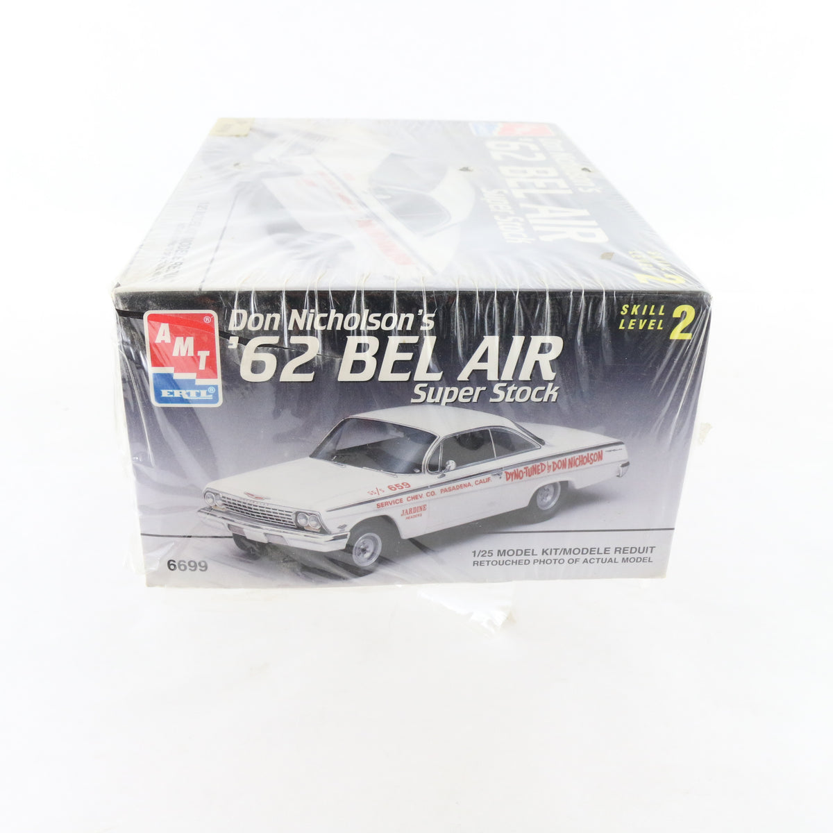 1962 '62 Chevy Bel Air Super Stock Don Nicholson AMT ERTL 1:25 Model Kit 6699