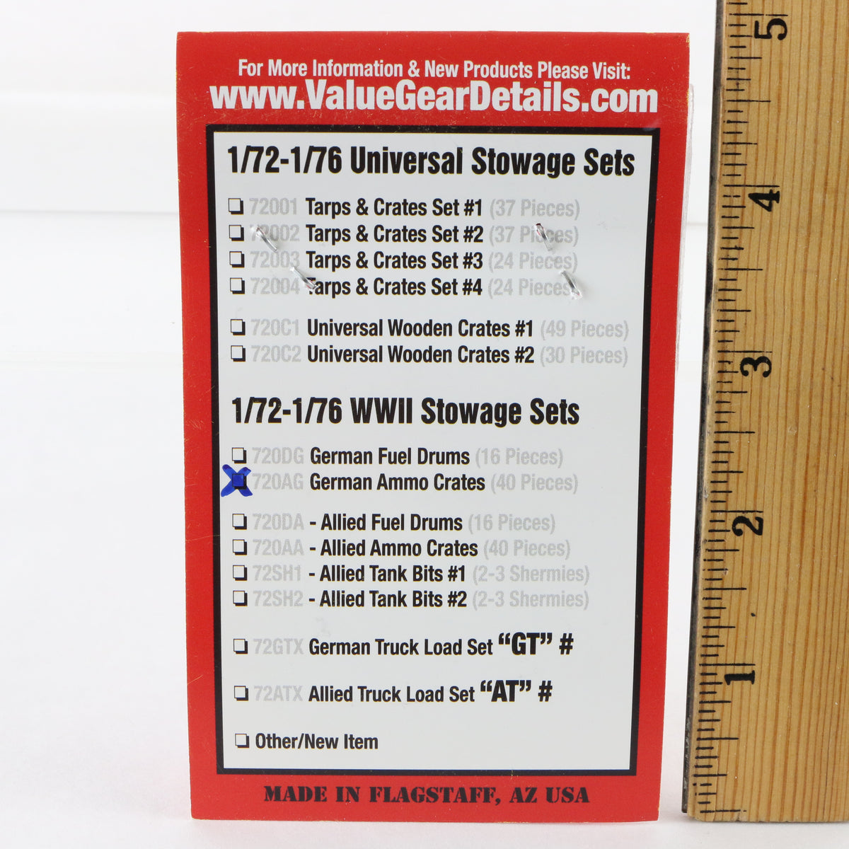 German Ammo Crates WW2 Stowage Accessory Set Value Gear 1:72-1:76 720AG Resin