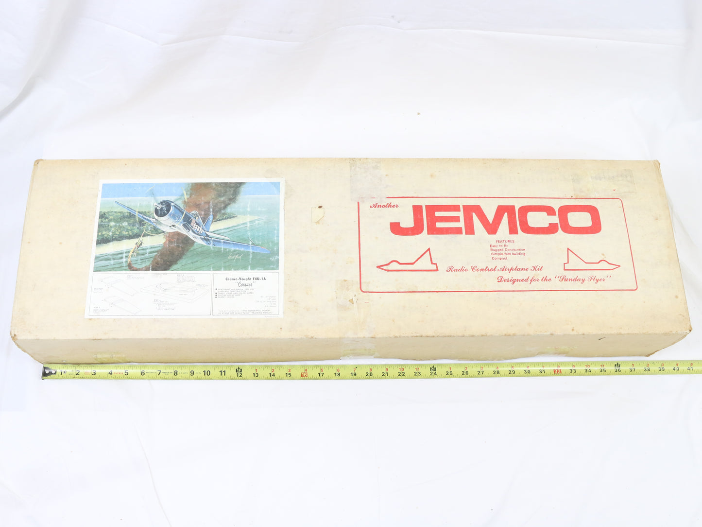 Jemco Corsair Chance Vought F4u-1a Corsair 54" Wingspan Balsa RC Kit