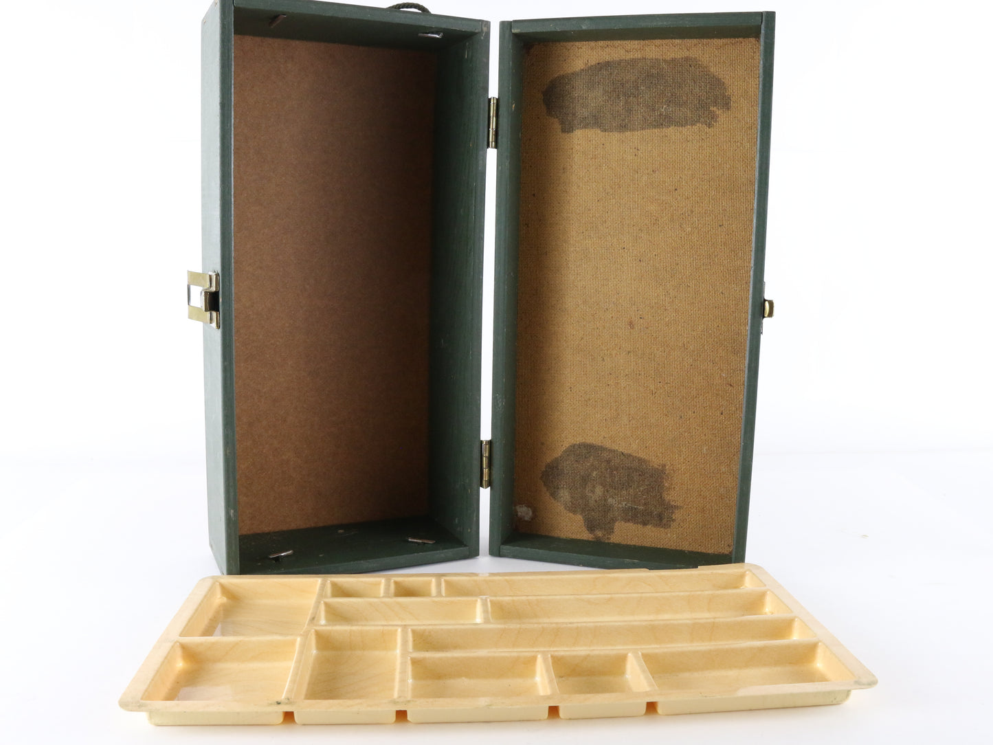 1960s Hasbro Gi Joe Wooden Military Footlocker Case W/ Tray