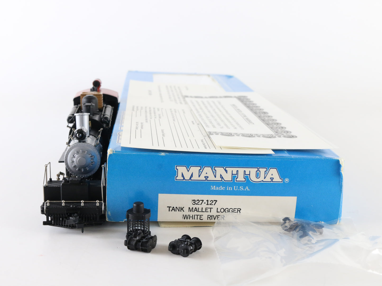 Mantua HO White River Lumber 7 Tank Mallet 2-6-6-2 Steam Locomotive