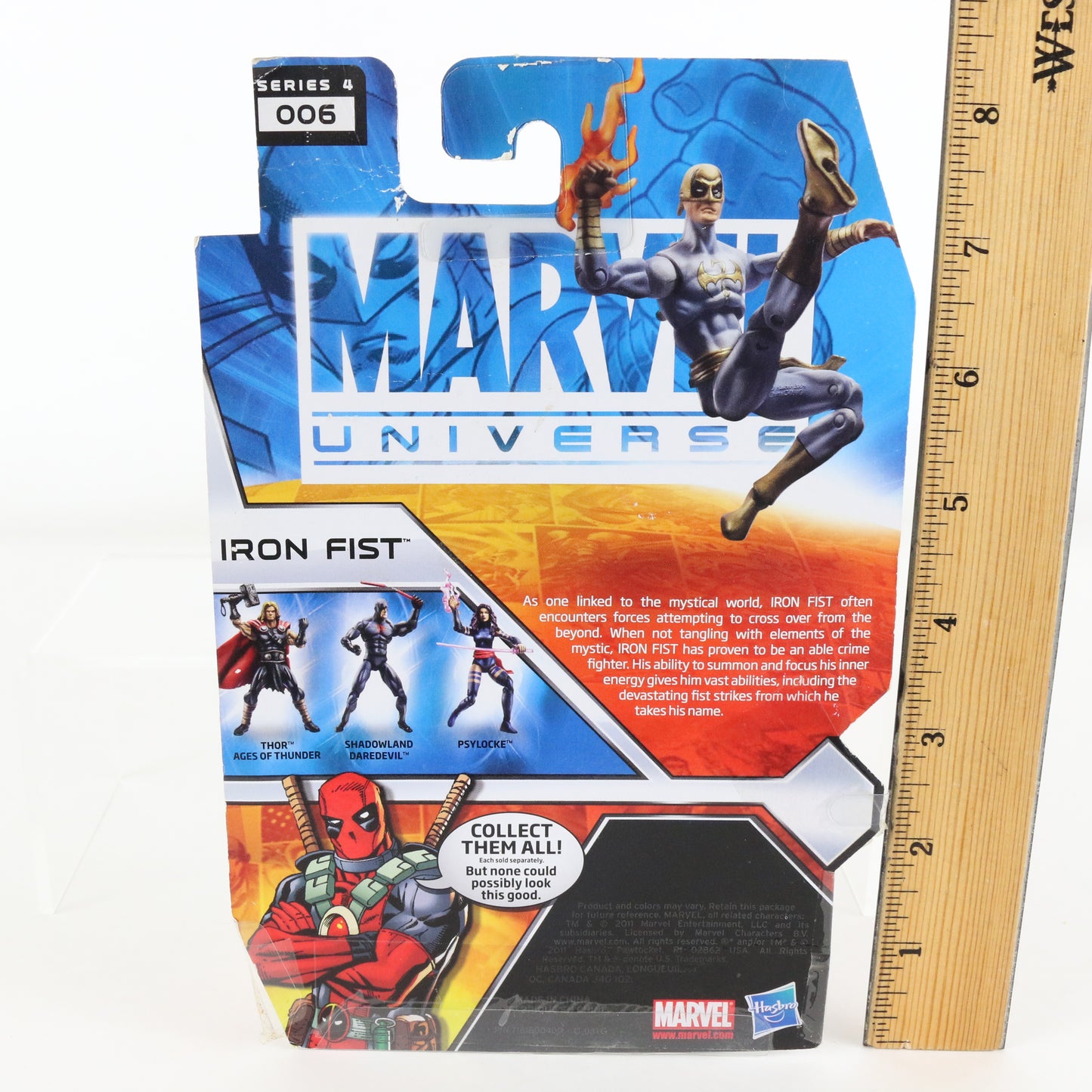 Marvel Universe Series 4 006 Iron Fist 3.75" Action Figure Hasbro