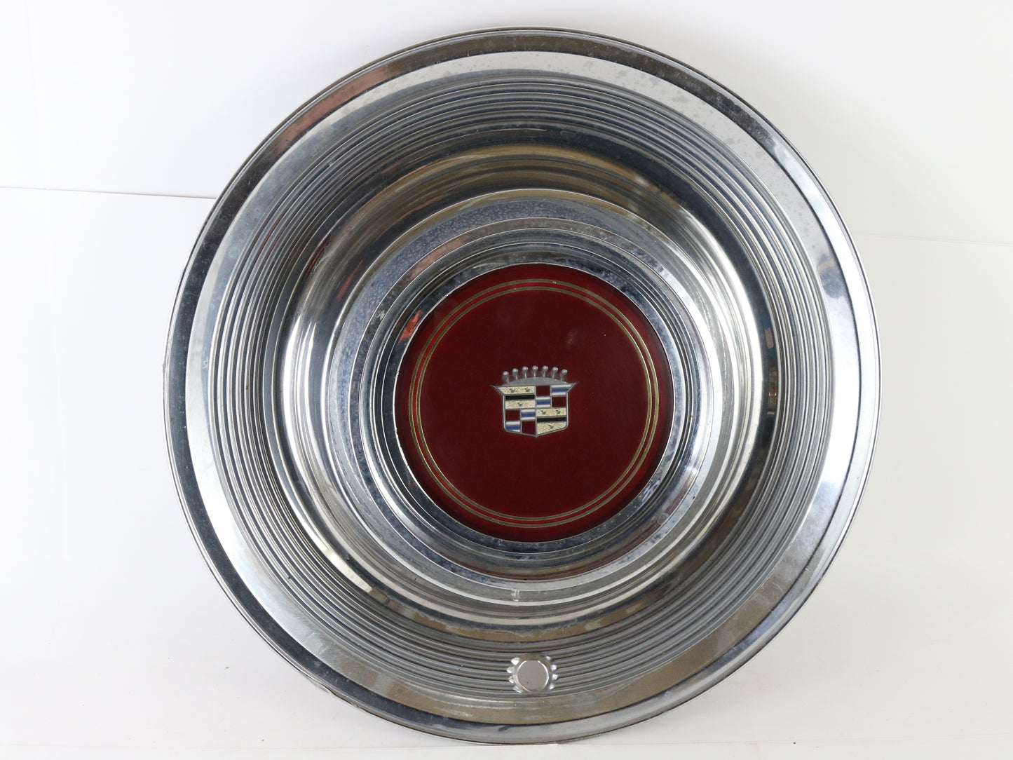Lot Of 2 Vintage 1980-81 Cadillac Fleetwood Metal Wheel Hubcaps 16.5"