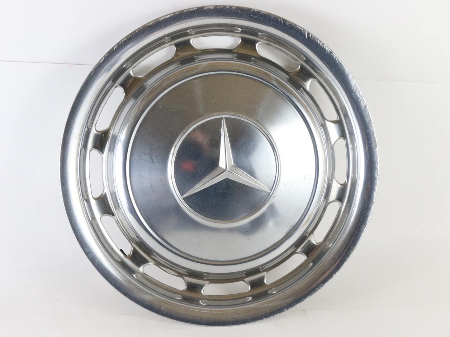 Lot Of 3 Vintage Mercedes Metal Wheel Hubcaps 15"