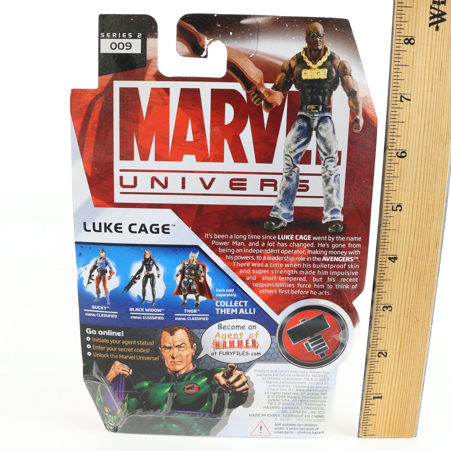 Marvel Universe Luke Cage Hasbro 3.75" Series 2 009 Action Figure