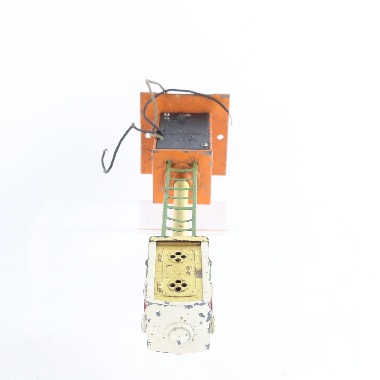 Prewar Block Signal Orange & White Lionel O 78 Model Train Accessory classic railroad signaling device