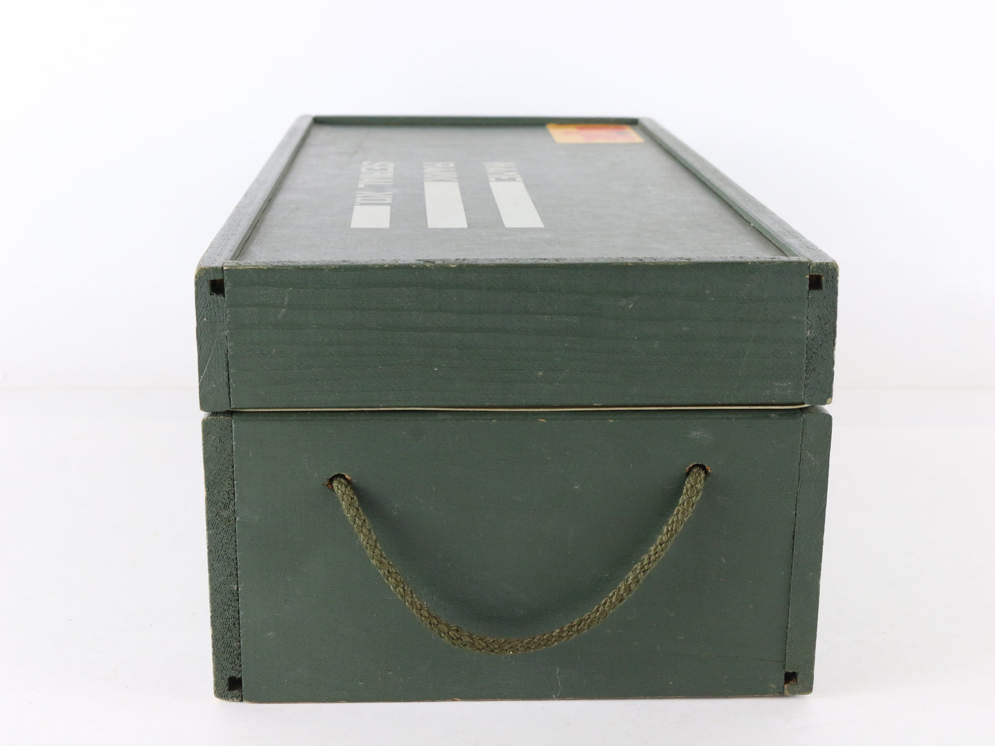 1960s Hasbro Gi Joe Wooden Military Footlocker Case W/ Tray