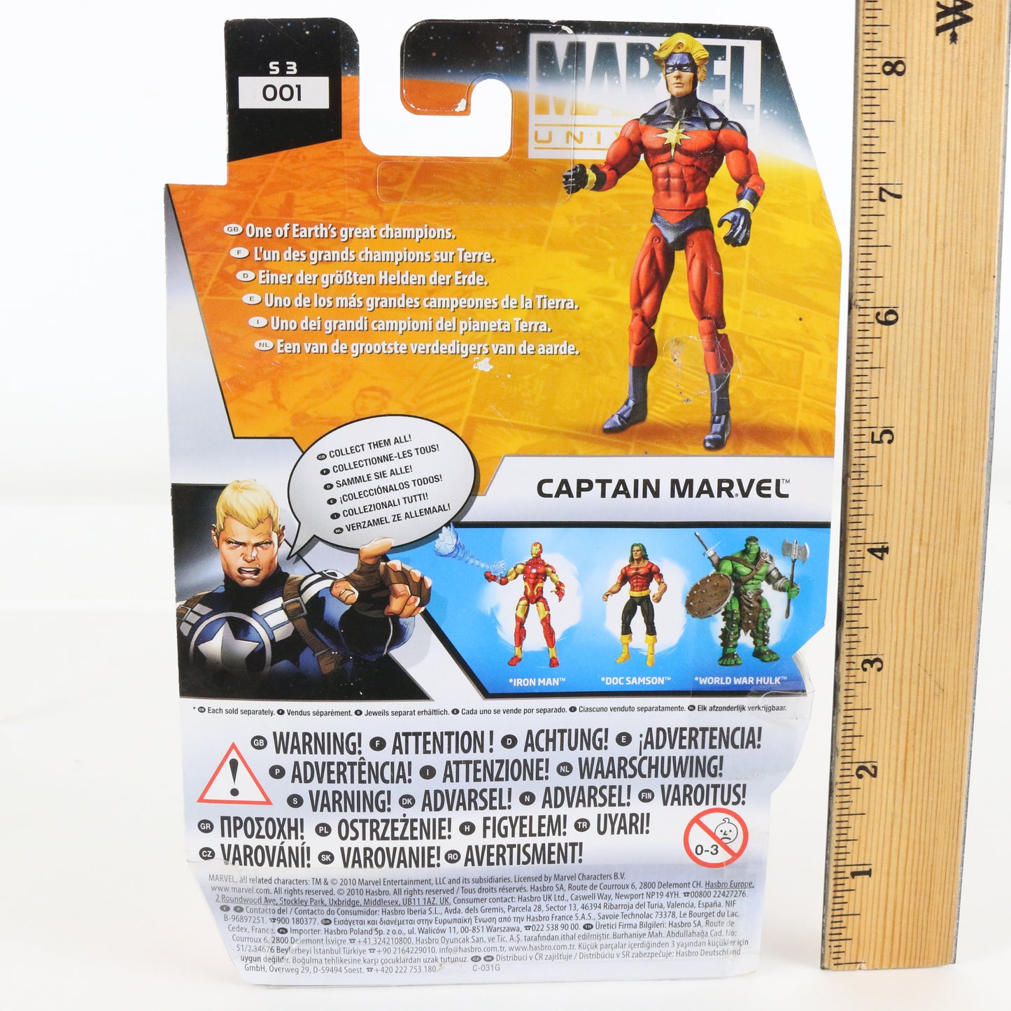 Marvel Universe Series 3 001 Captain Marvel 3.75" Action Figure Hasbro