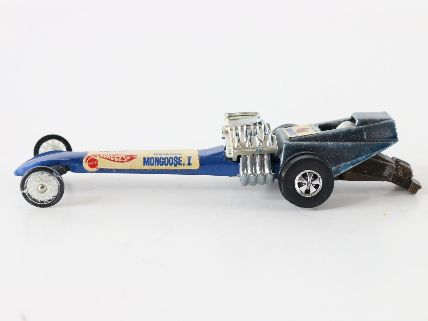 Vintage Hot Wheels Tom Mcewan Mongoose 1 Blue W/ Decals Mattel 1:64 5951002