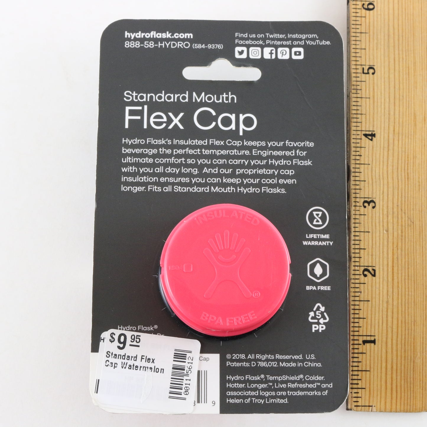 Hydro Flask Pink Standard Mouth Flex Cap Water Bottle Lid Outdoor Accessories