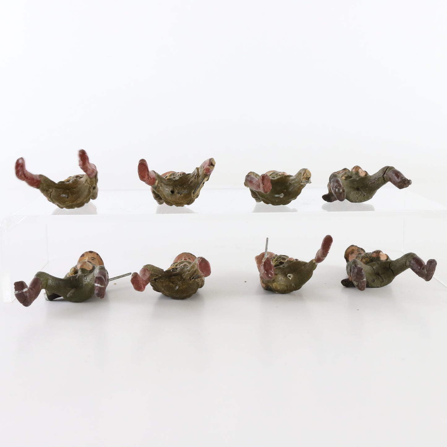 1930s Lineol WWI sitting soldiers German composite war-era collectibles