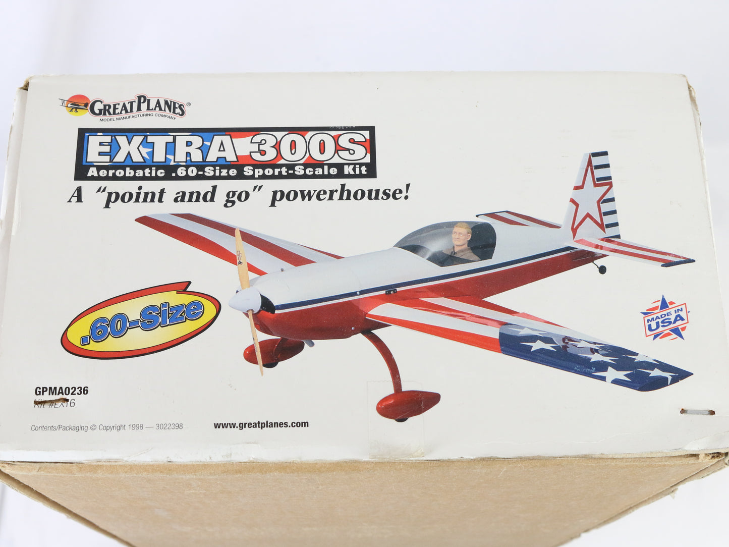 Great Planes Extra 300s Powerhouse .60 Size 64" Wingspan Wood