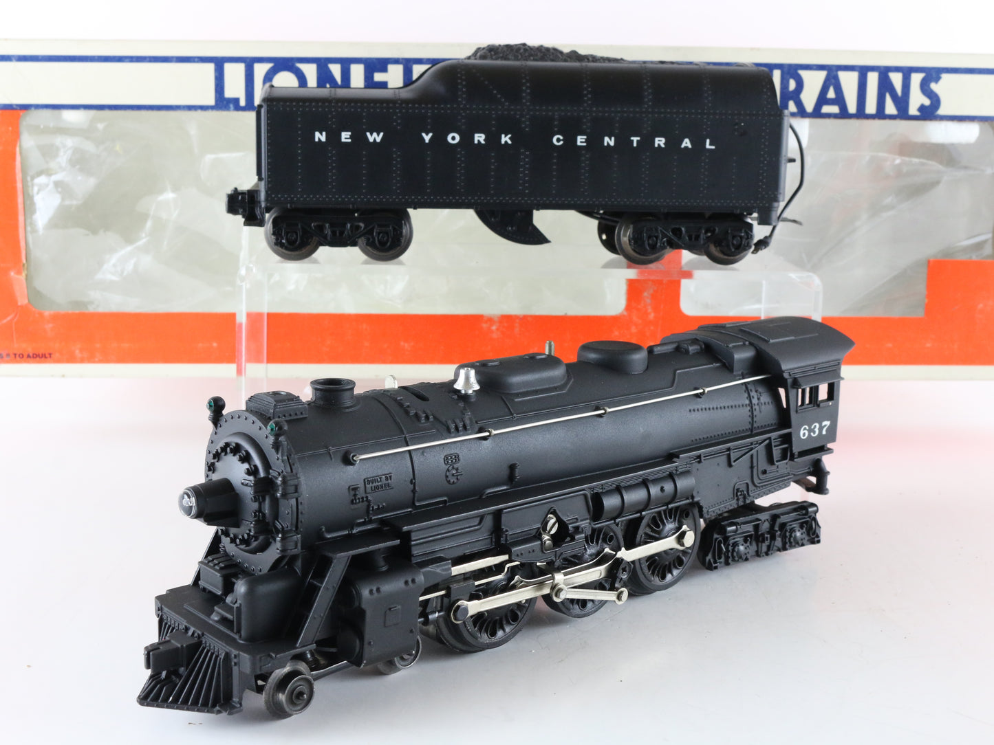 Lionel Postwar O New York Central NYC #637 4-6-4 Steam Locomotive WRONG BOX