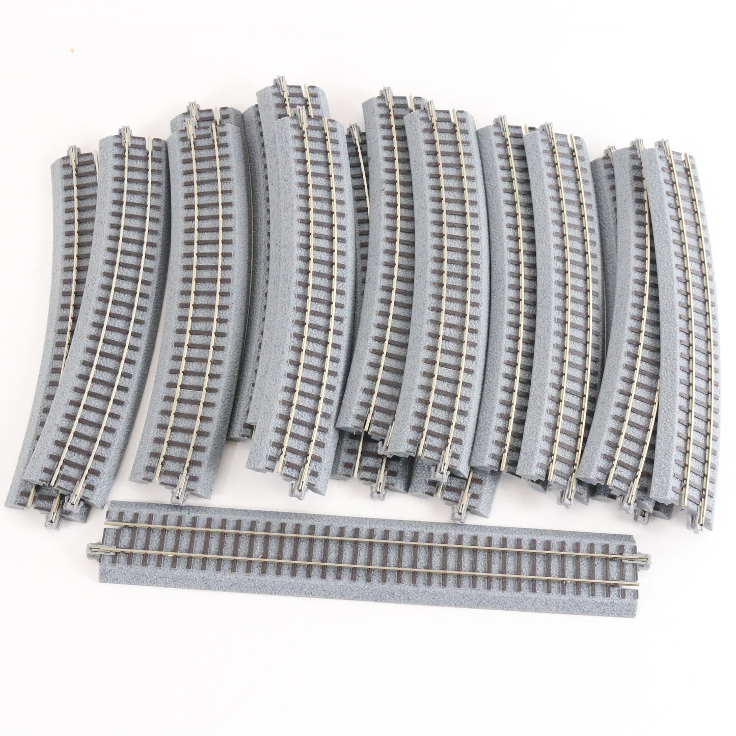 Lot Of 17 Blackstone 480mm Radius Curved & 228mm Snap Track HO BS228 BR480 track expansion set for HO model layout