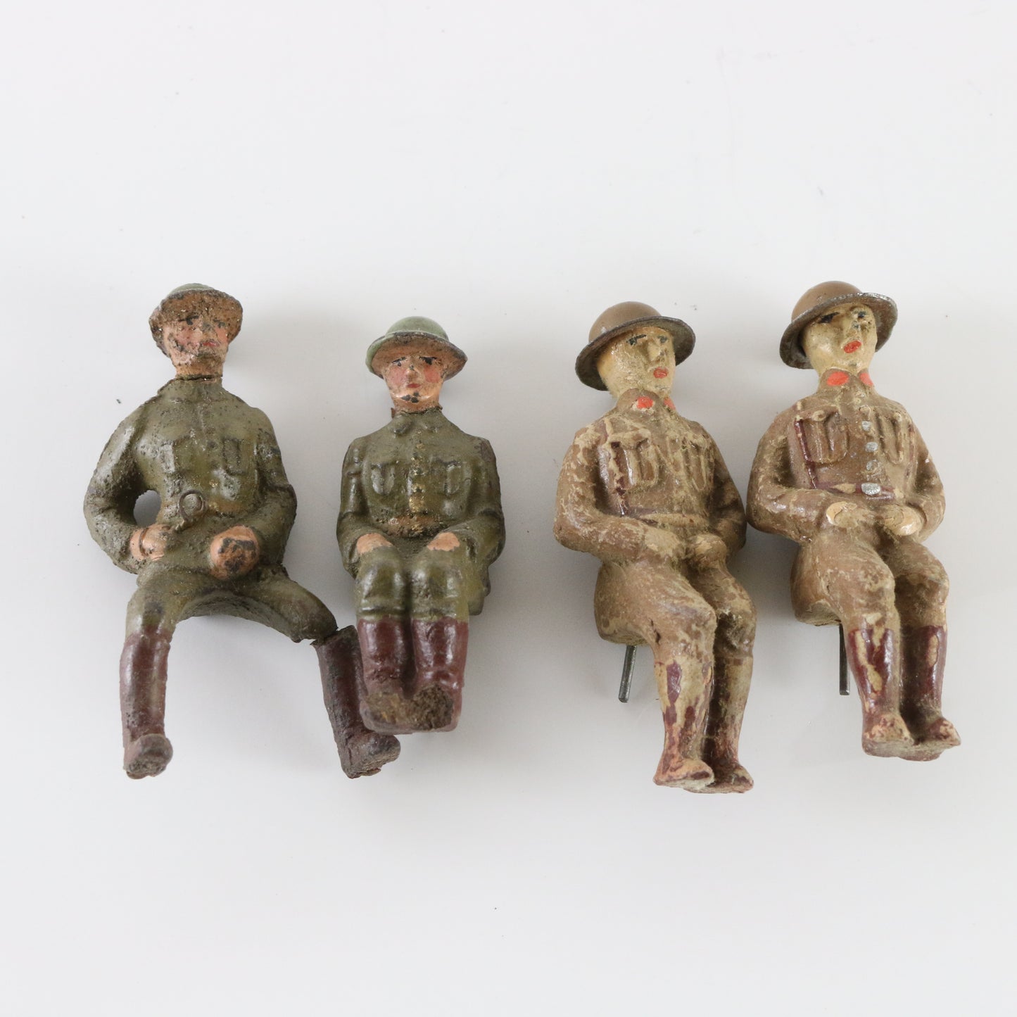 Lineol Hausser painted composite soldiers set sitting and riding figures