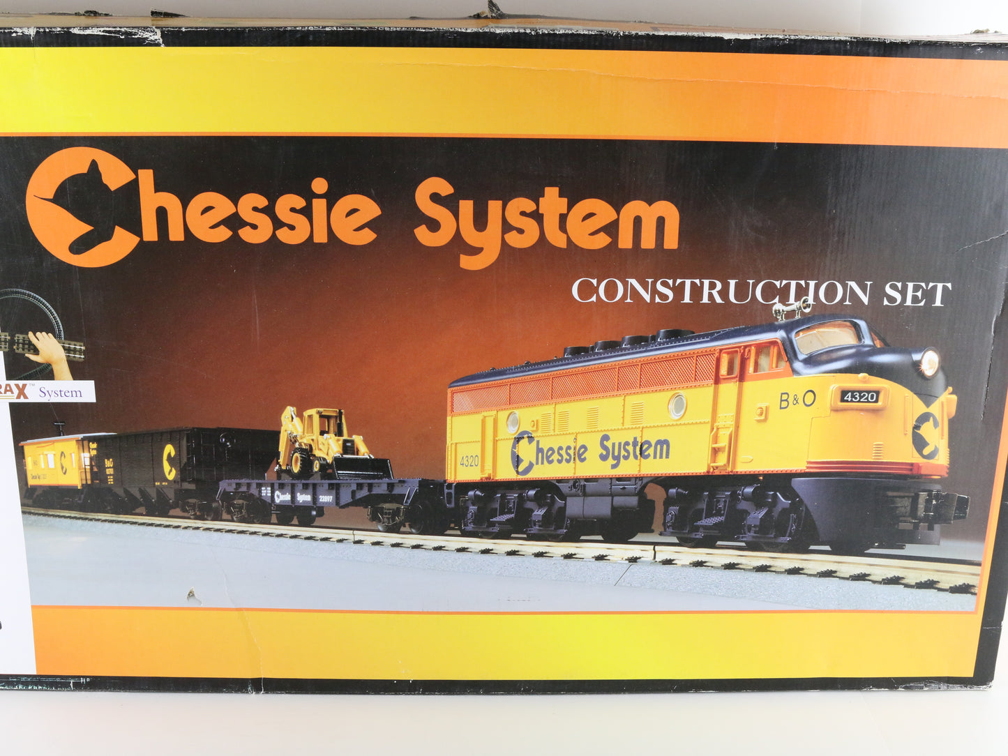 MTH Rail King O 30-4016-0 Chessie System Construction Set No Locomotive AS-IS