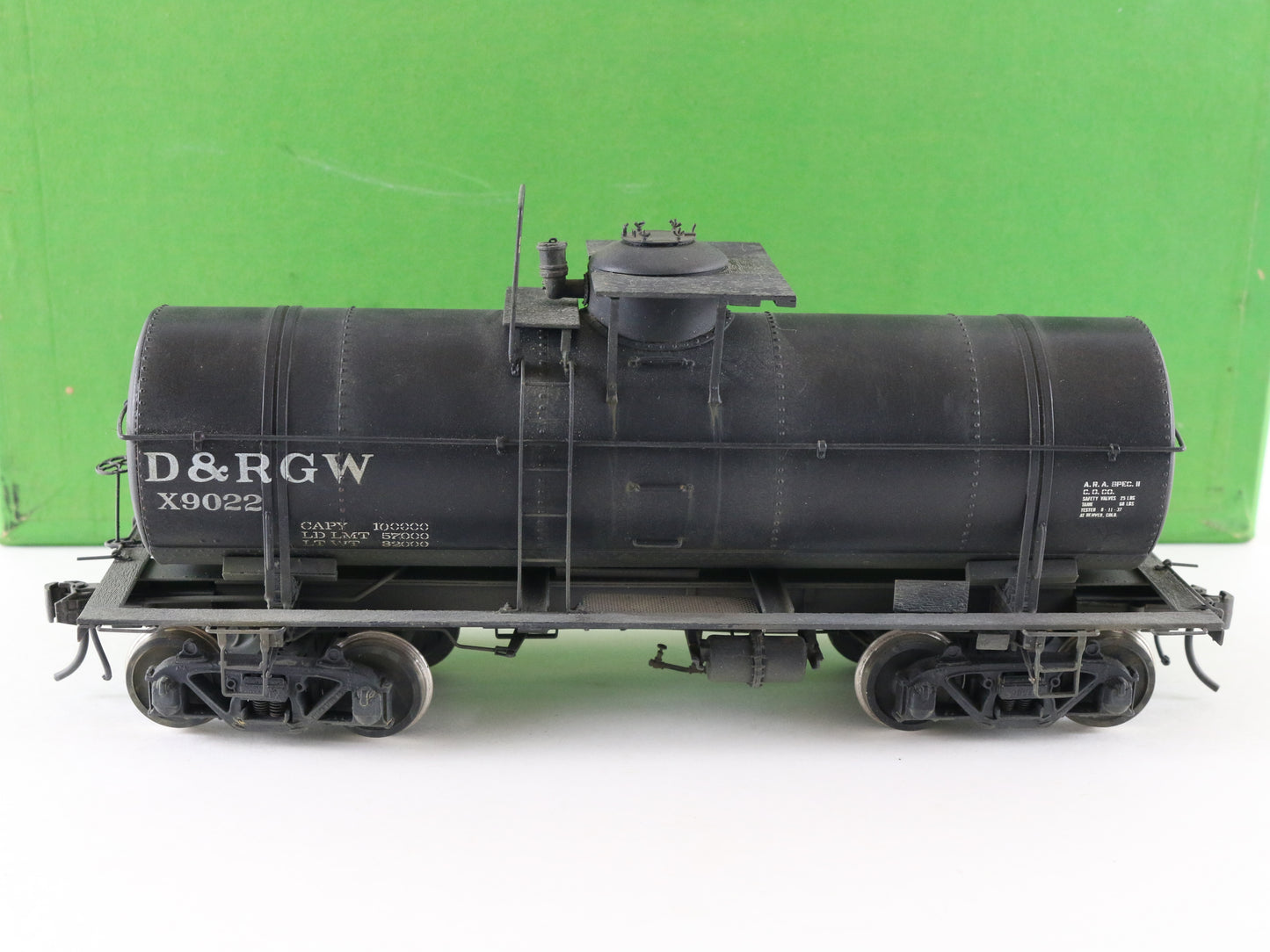 Overland O D&RGW X9022 Auxiliary Water Car Brass Train OMI-0013 Custom Paint