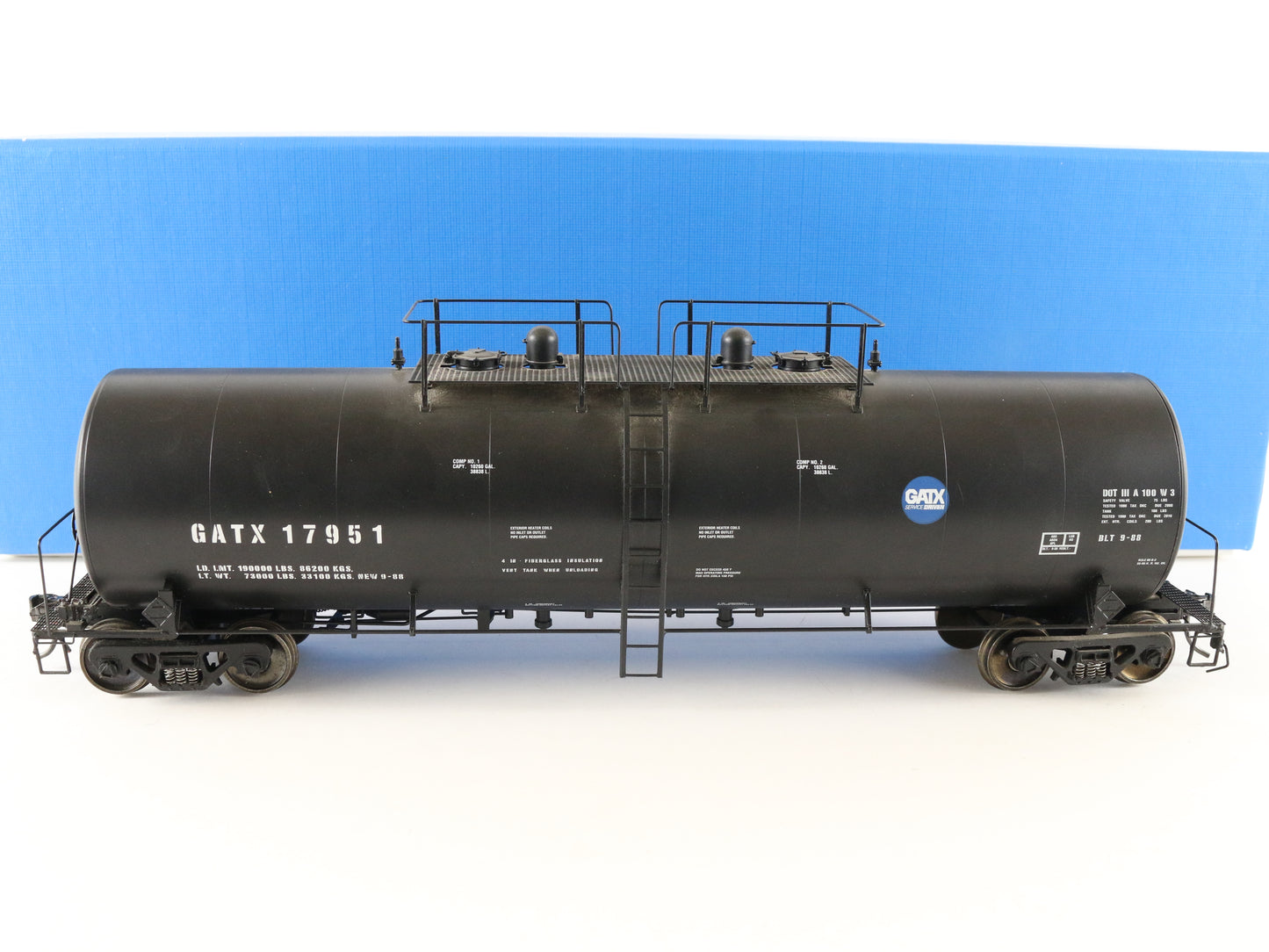 Pecos River Brass O Scale GATX 17951 Trinity Tank Car Brass Train 4460P