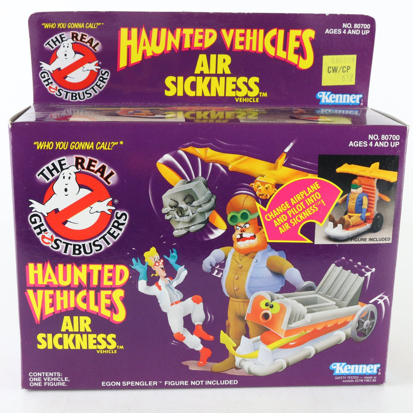 Ghostbusters Air Sickness Haunted Airplane, Kenner 1986 Complete