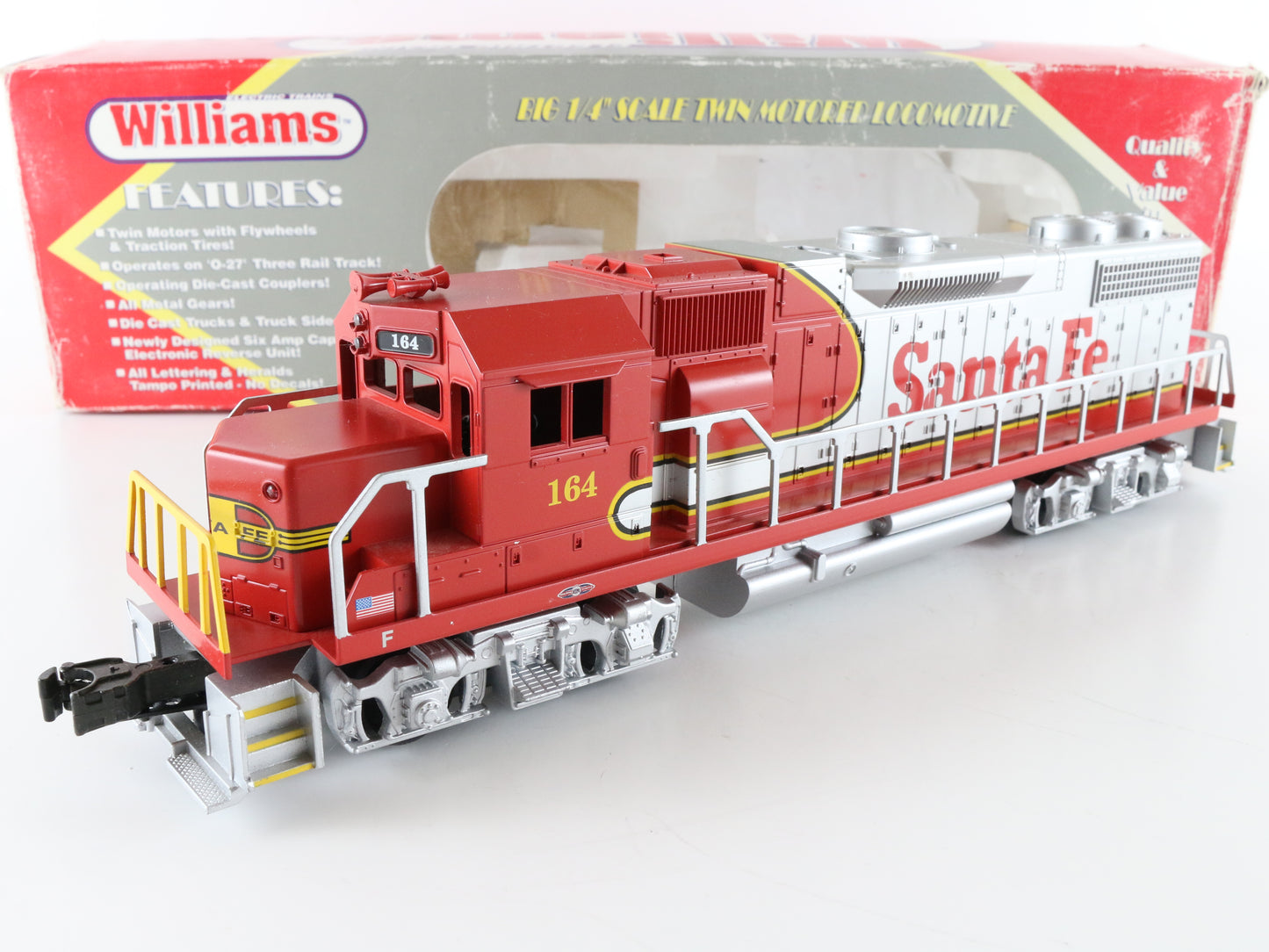 Williams O GP3828 Santa Fe 164 GP38 Dummy Warbonnet Diesel Locomotive