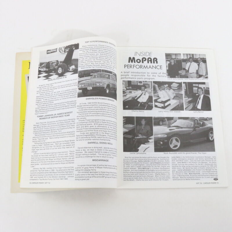 Lot Of 2 Chrysler Power Performance Mopars Sep 1992 & May 1988 Car Magazines