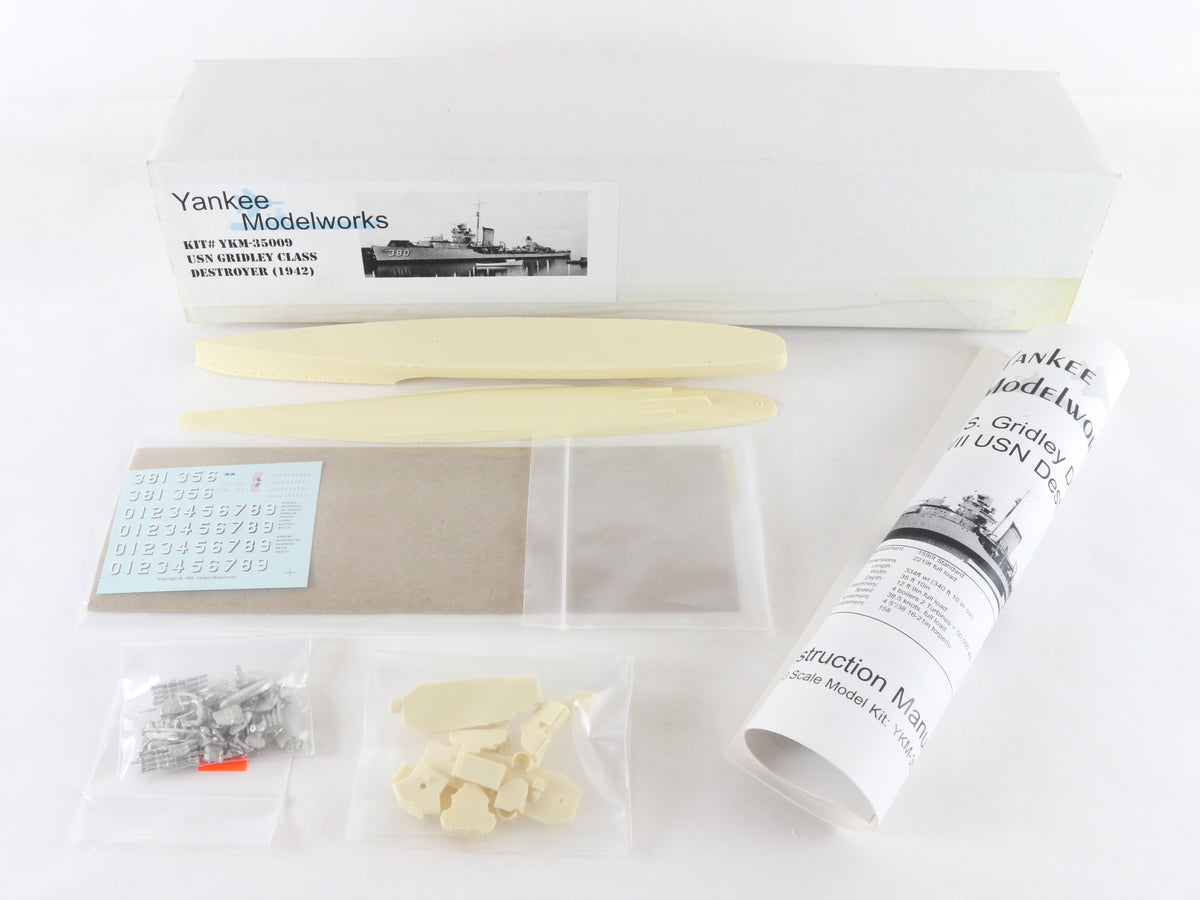 Destroyer 1942 USN Gridley Class Yankee Model Works 1:350 YKM-35009 Resin Kit