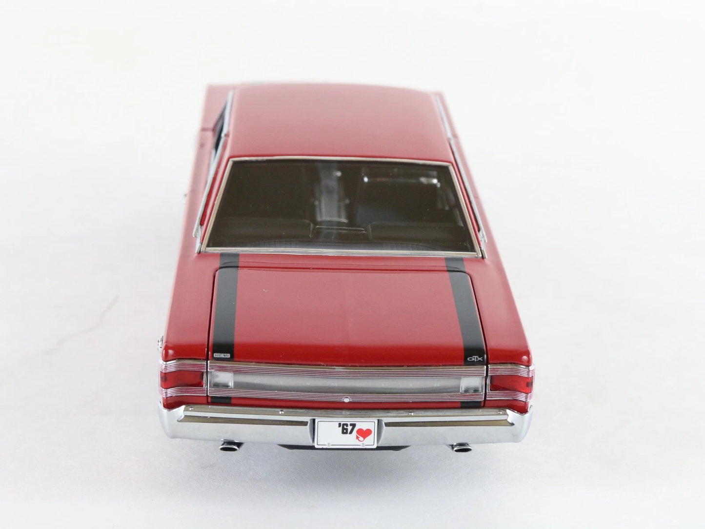 1967 Plymouth GTX Hardtop Red Black Danbury Mint 1:24 Diecast Model Car