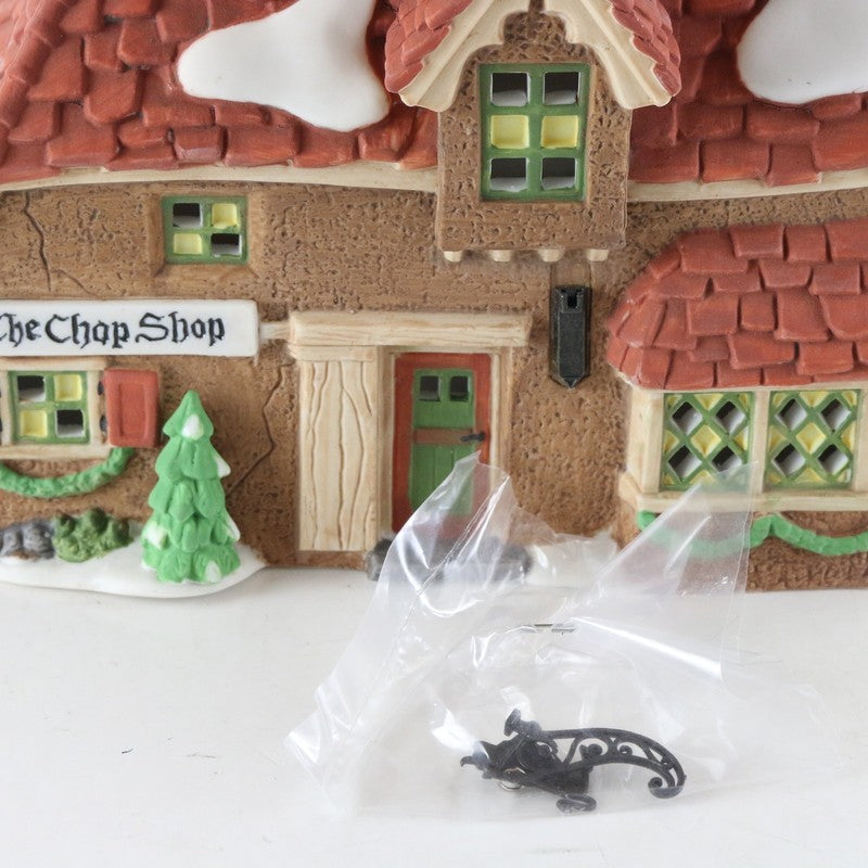 Dept 56 Dickens Heritage Village Chop Shop Christmas Building 58331