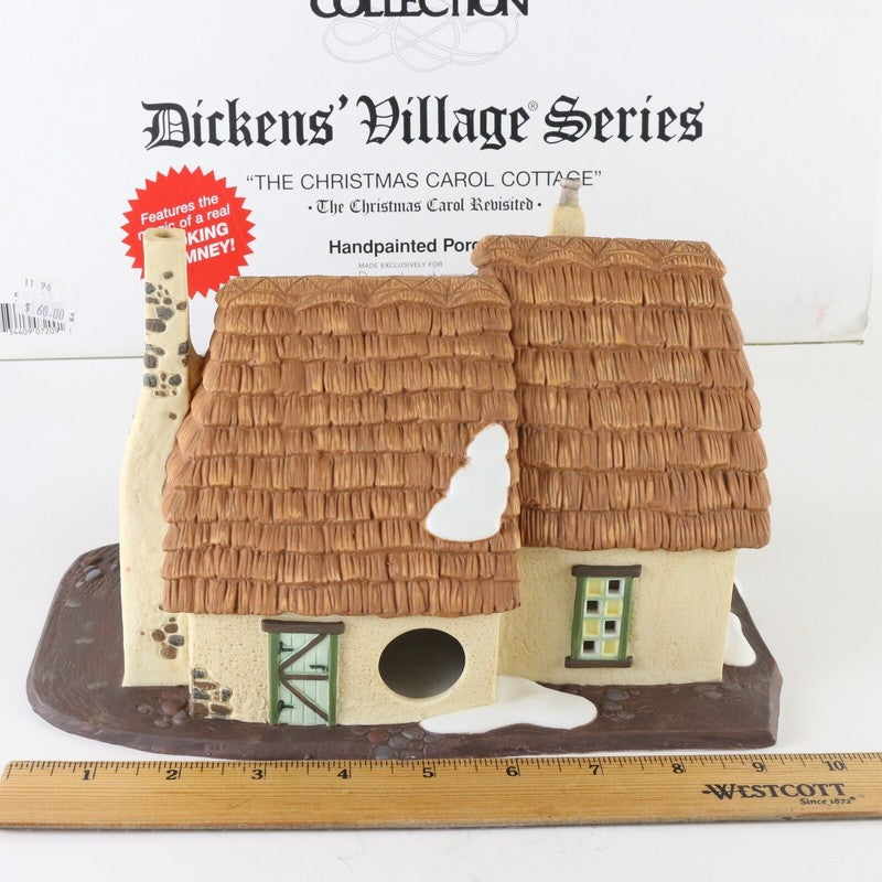Dept 56 Dickens Village Smoking Christmas Carol Cottage Christmas Building