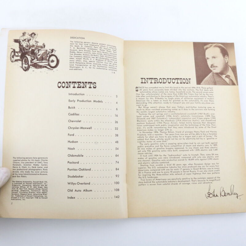 The Oldtime Automobile John Bentley Vol 1 Fawcett 75c Car Book 134 1952