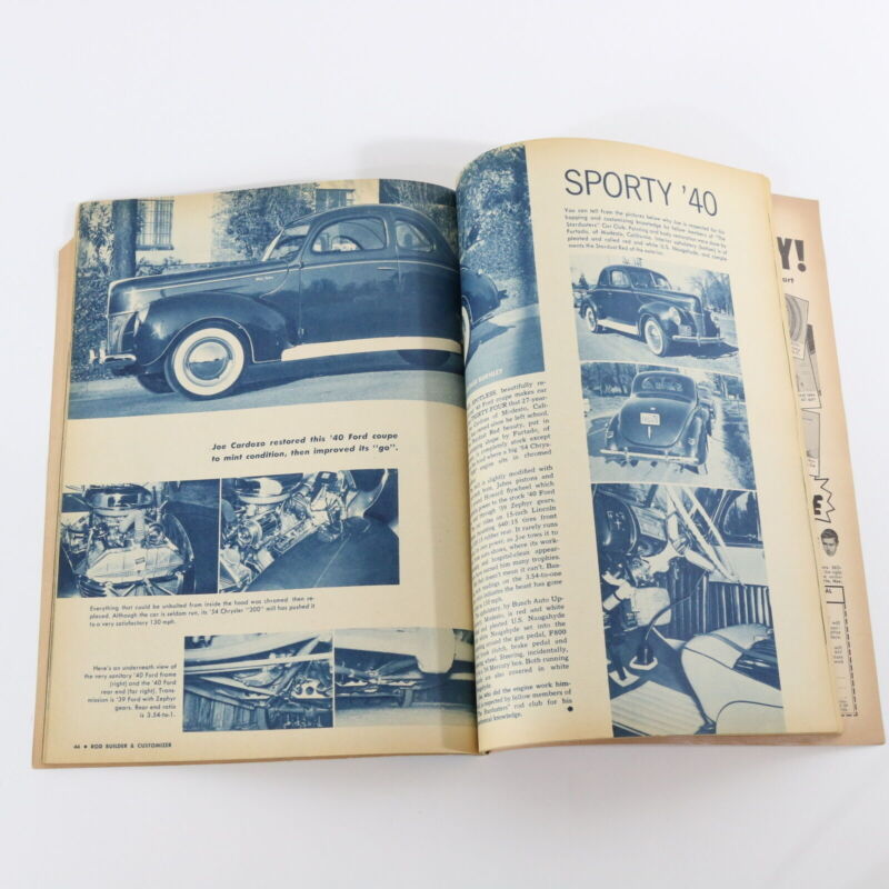 Lot Of 3 Rod Builder & Customizer Garlits Super Chevy Hot Rod Car June Aug 1959