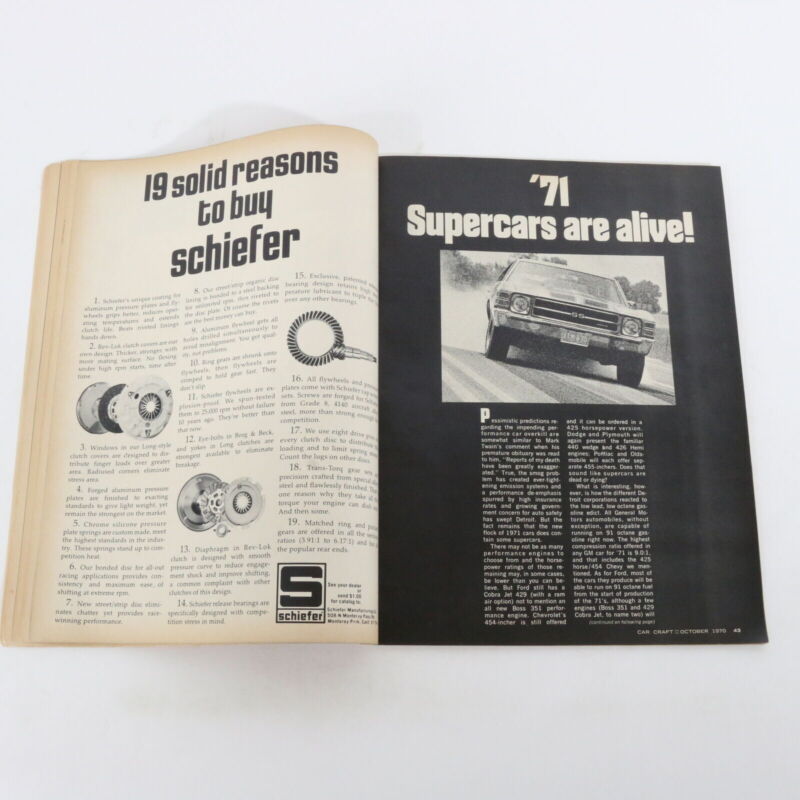 JE Engineering Pistons Car Catalog Oct 1970 Vol 18 No 10 Car Craft