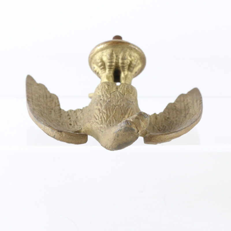 Vintage Bronze Metal Gilt Eagle Flag Pole Topper