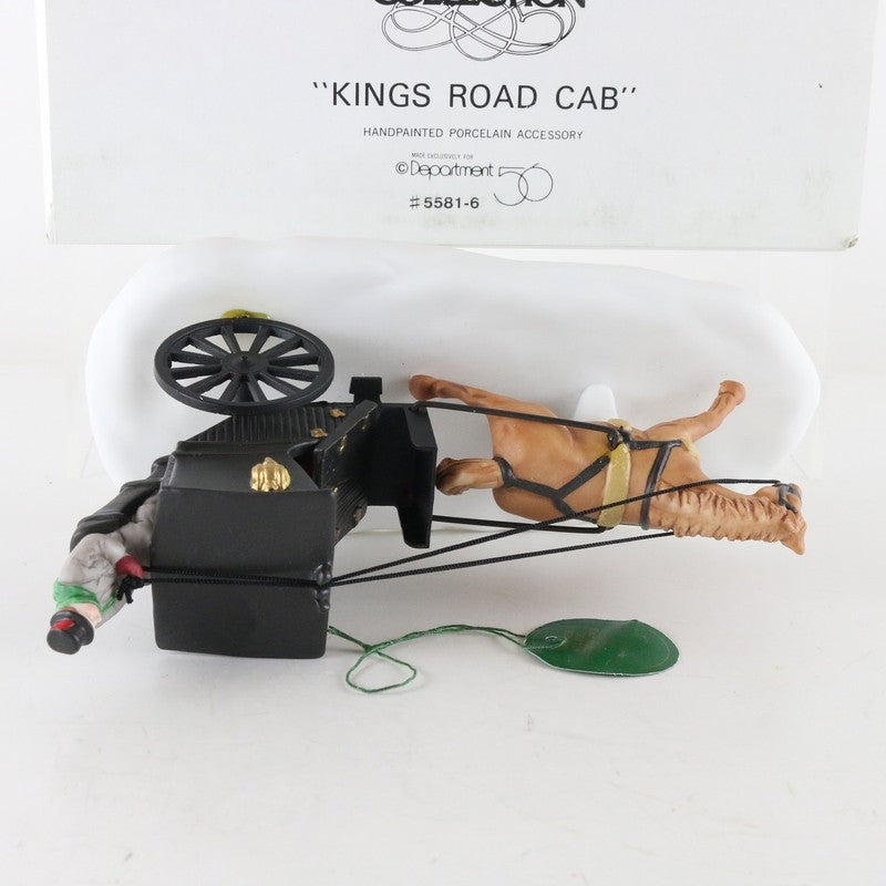 Dept 56 Heritage Village Kings Road Cab Christmas Porcelain Accessory 5581-6