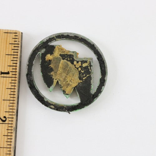 Vintage Buick ShieLd Round Plastic Automobile Emblem Badge 1.75"