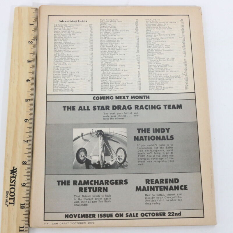 JE Engineering Pistons Car Catalog Oct 1970 Vol 18 No 10 Car Craft