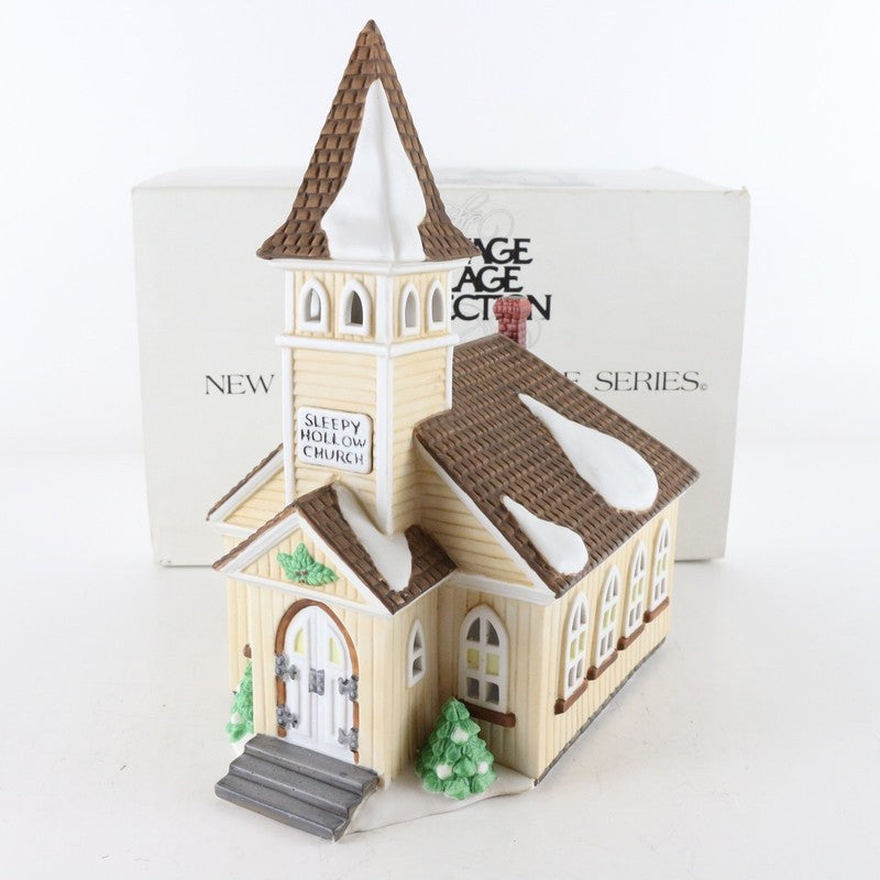 Department 56 New England Village Sleepy Hollow Church XMAS Building 5955-2