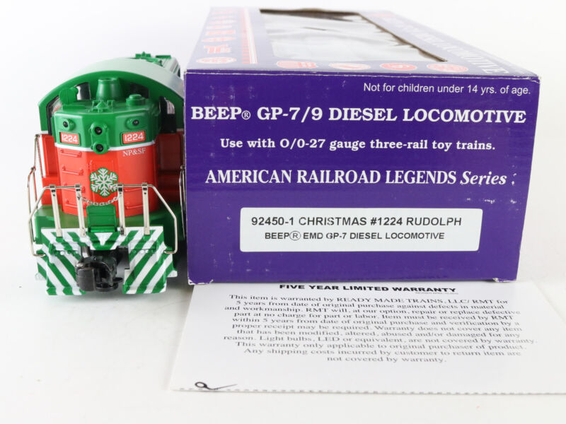 Aristo Craft RMT O 92450-1 Christmas Diesel Locomotive Rudolph Beep 1224 EMD GP7