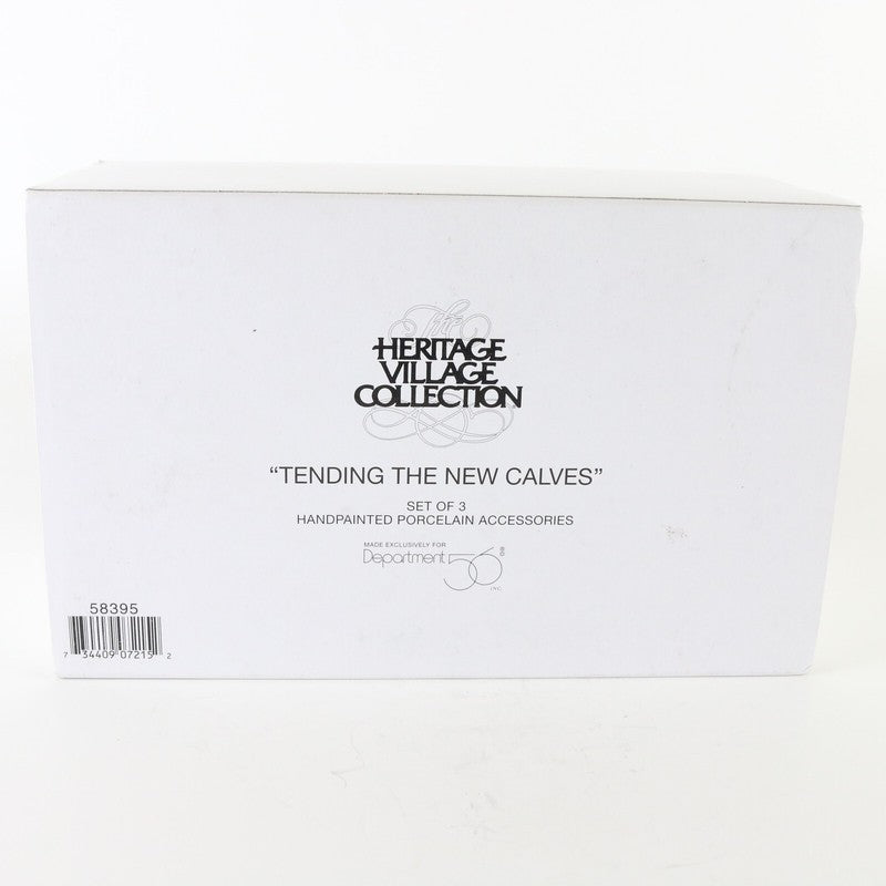 Dept 56 Heritage Village Tending The New Calves Set Of 3 Xmas 58395 IN BOX