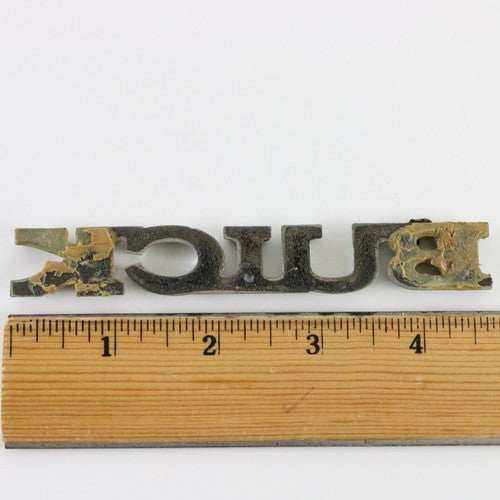 Vintage Buick Riviera Automobile Nameplate Emblem Badge 4.75"