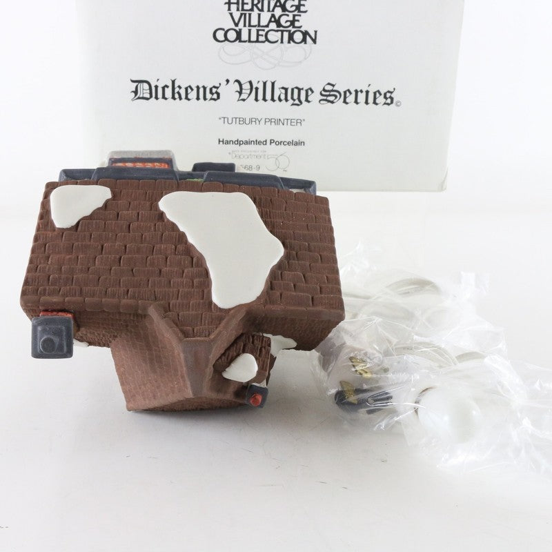 Dept 56 Dickens Heritage Village Tutbury Printer Christmas Building 5568-9